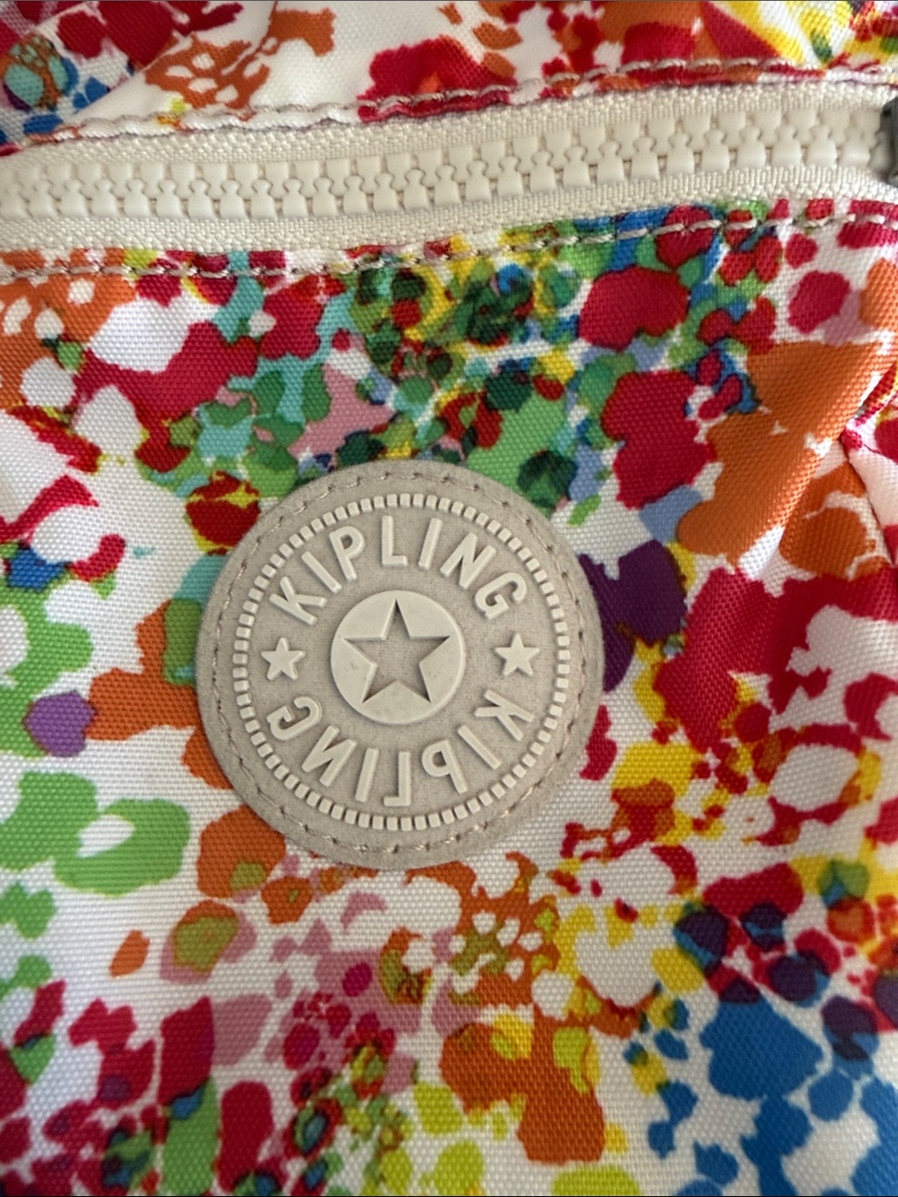 Kipling Multicolor Splatter-Print Crossbody with wallet - Picture 2 of 11